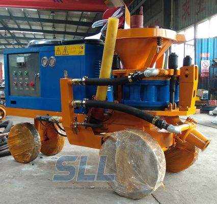 중국 튼튼했던 7-8m3/H 공기 소비 시멘트 살포 기계는 혼합 숏크리트 기계를 적셨습니다 협력 업체